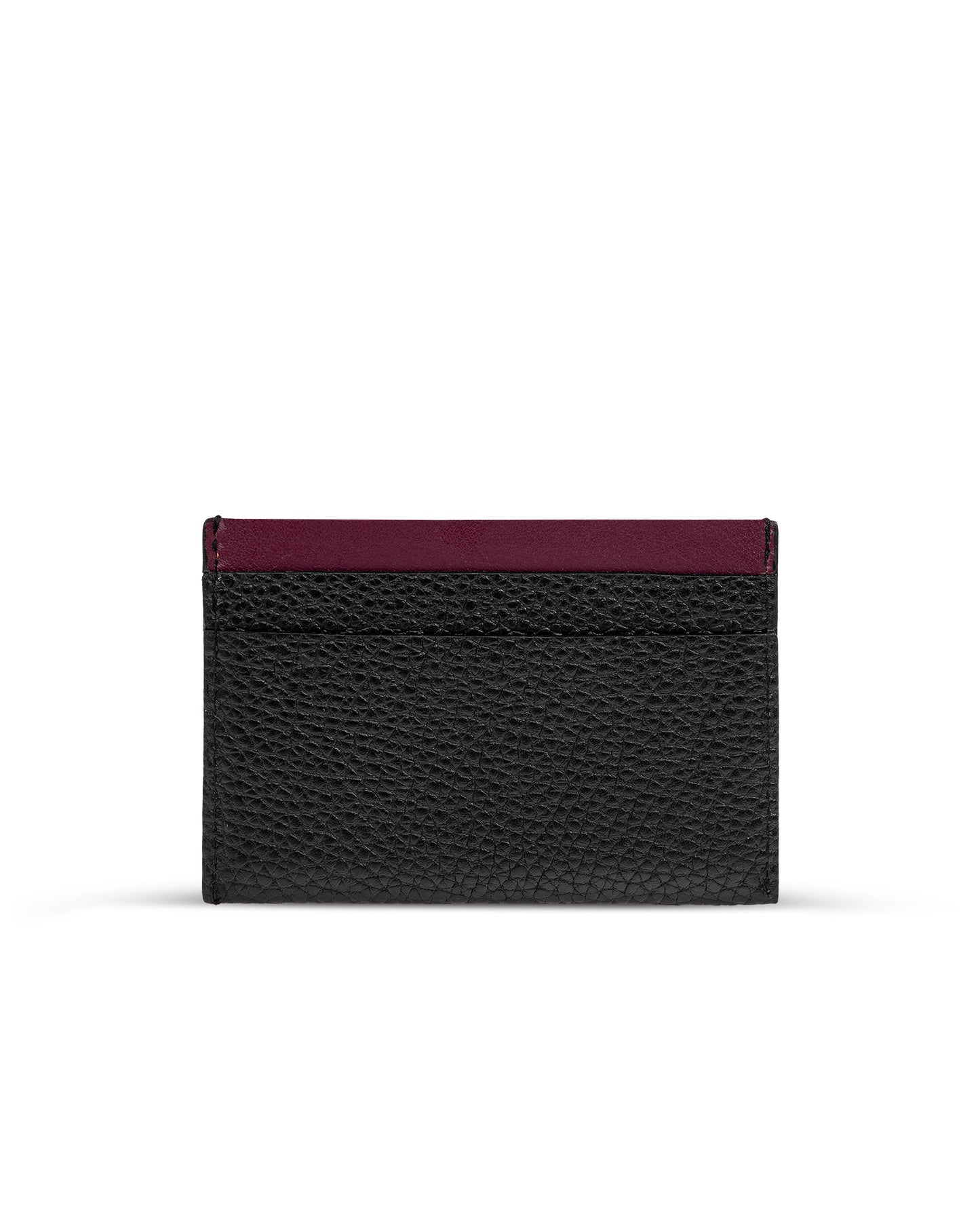Card holder in classic calfskin and togo leather